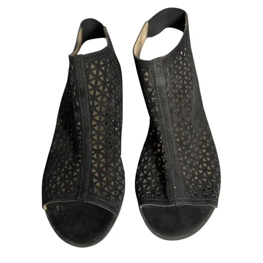 American Eagle Black Slingback Mesh Sandal 9.5w
